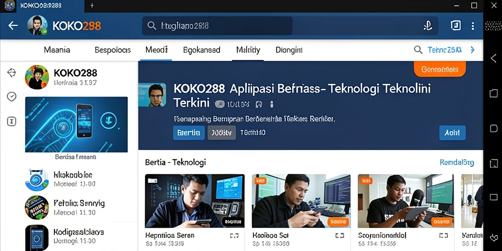 Tampilan antarmuka KOKO288 yang menarik dan mudah digunakan.