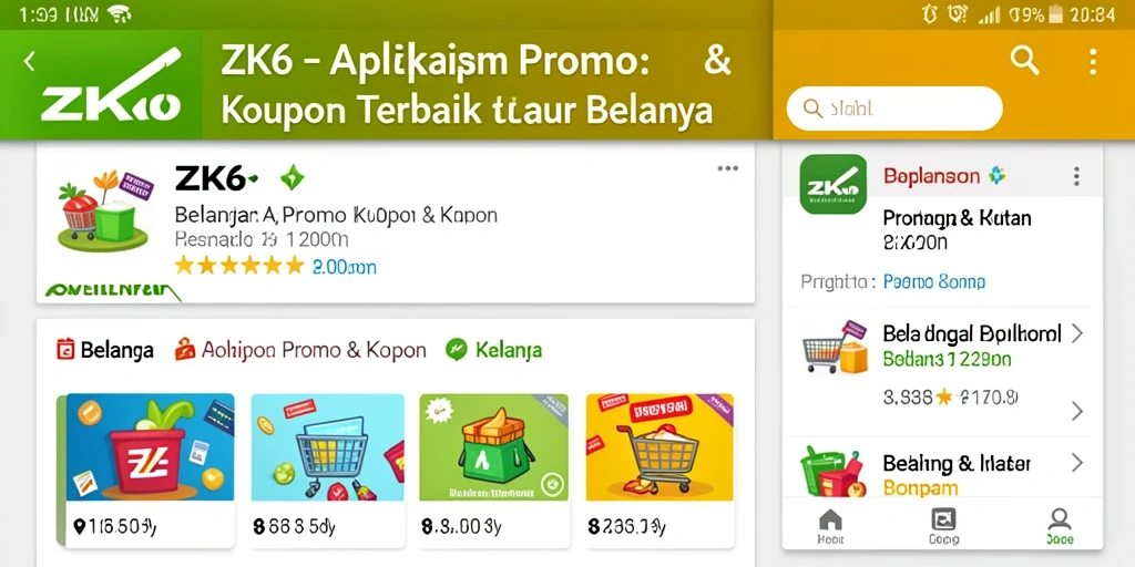 Tampilan antarmuka ZK6 yang menarik untuk fitur Promo & Kupon.