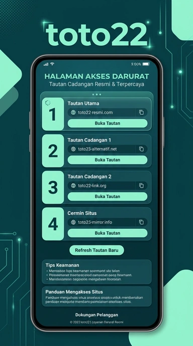 Tampilan link alternatif toto22